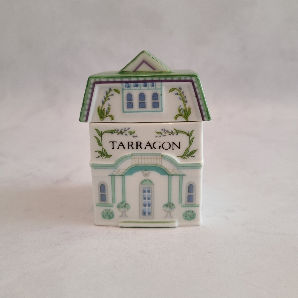 Vintage Lenox Spice Village Spice Jar - 1989 Collection - Tarragon